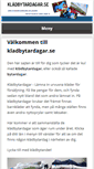 Mobile Screenshot of kladbytardagar.se