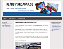 Tablet Screenshot of kladbytardagar.se